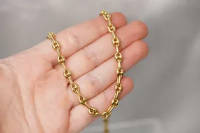 10k Golden Power – Puffed Mariner Chain for a Refined, Modern Look