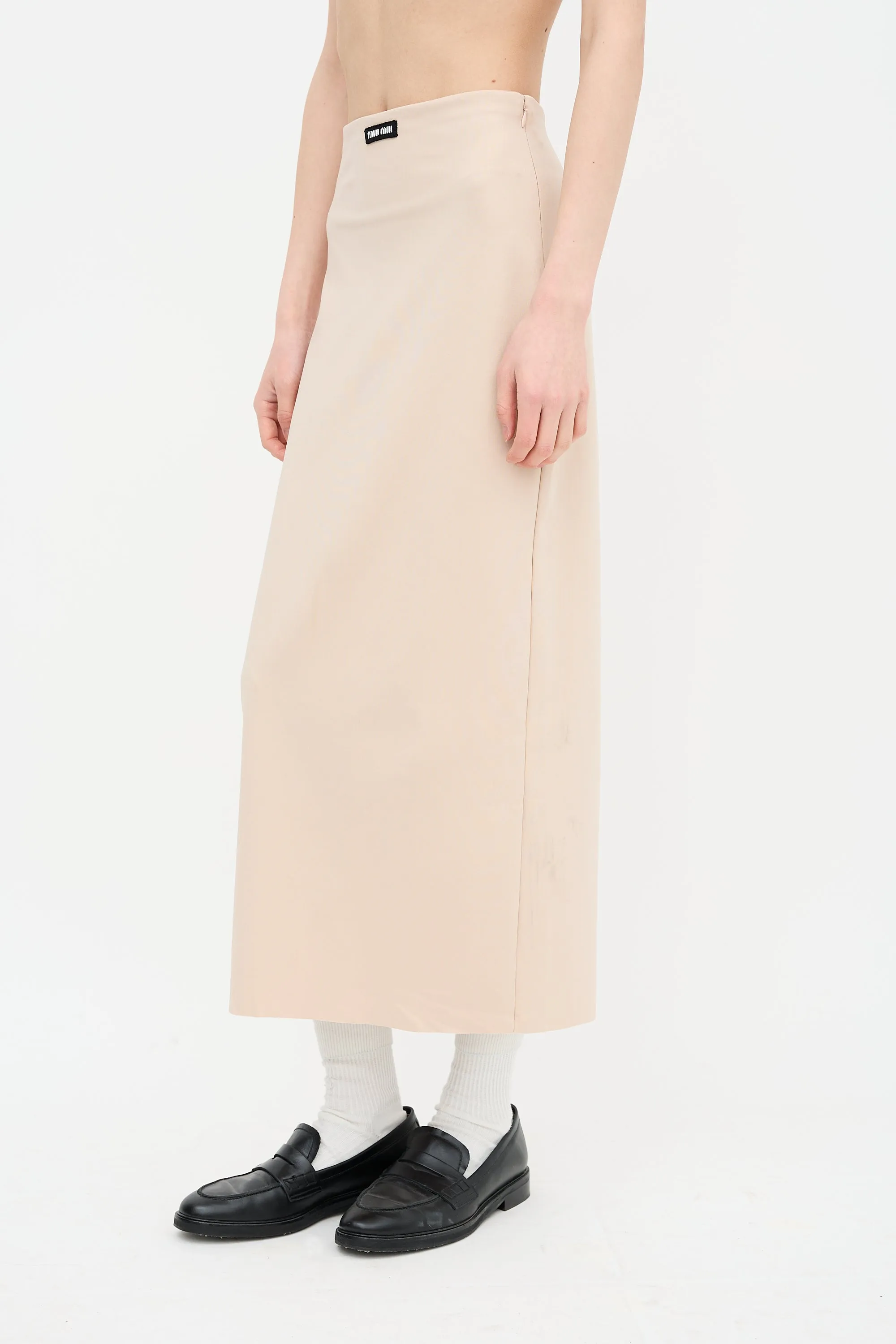 2022 Nylon Midi Skirt