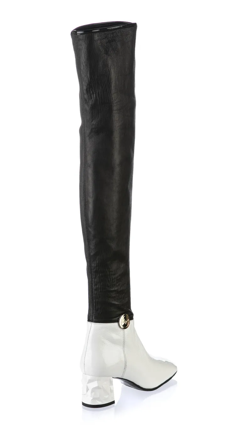 6833 Fiorangelo Boots / Black-White