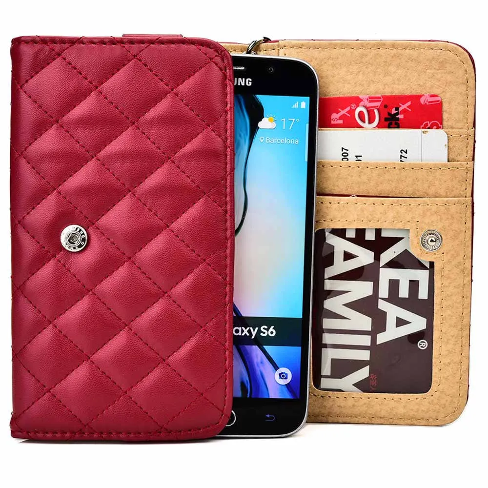 Cooper Quilted Women's Clutch Smartphone Wallet Sleeve Case
