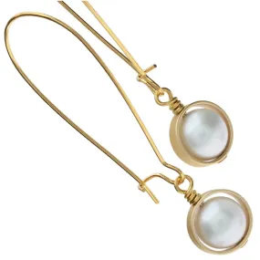 Delicate Golden Circle Earrings