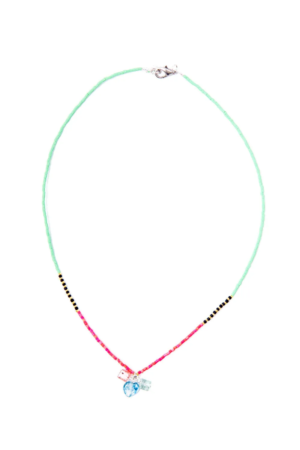 Delicate Treasure Necklace (Green)