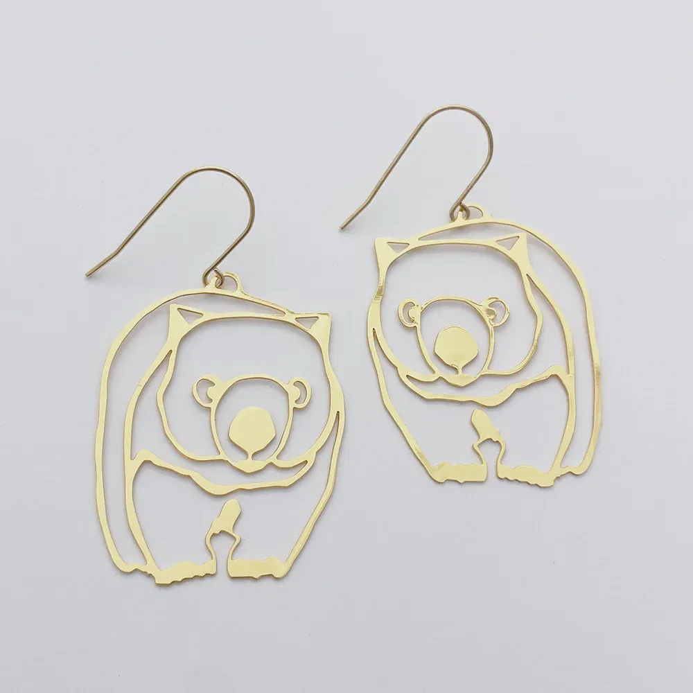 Denz | Wombat earrings in gold