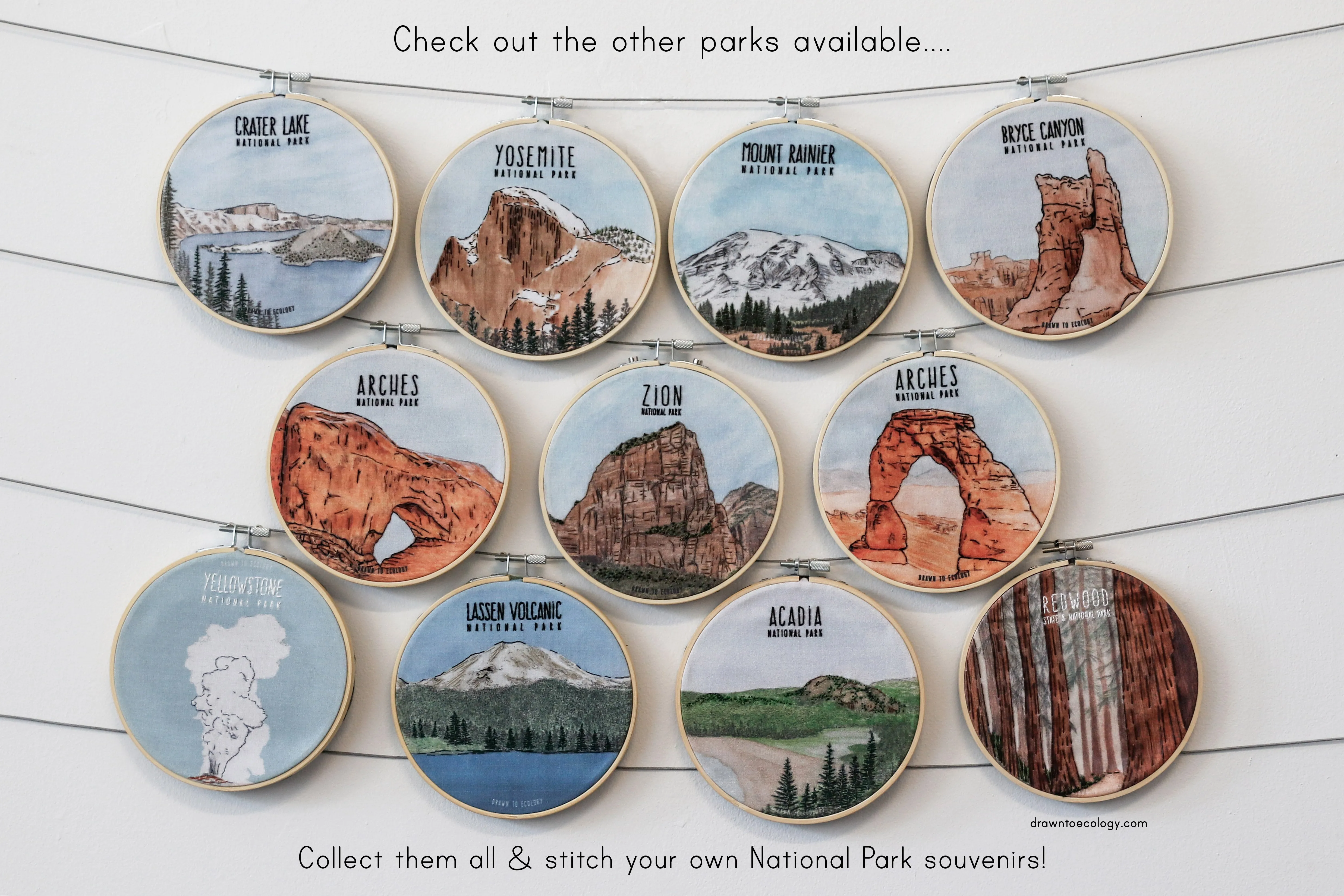DIY Delicate Arch Embroidery Kit