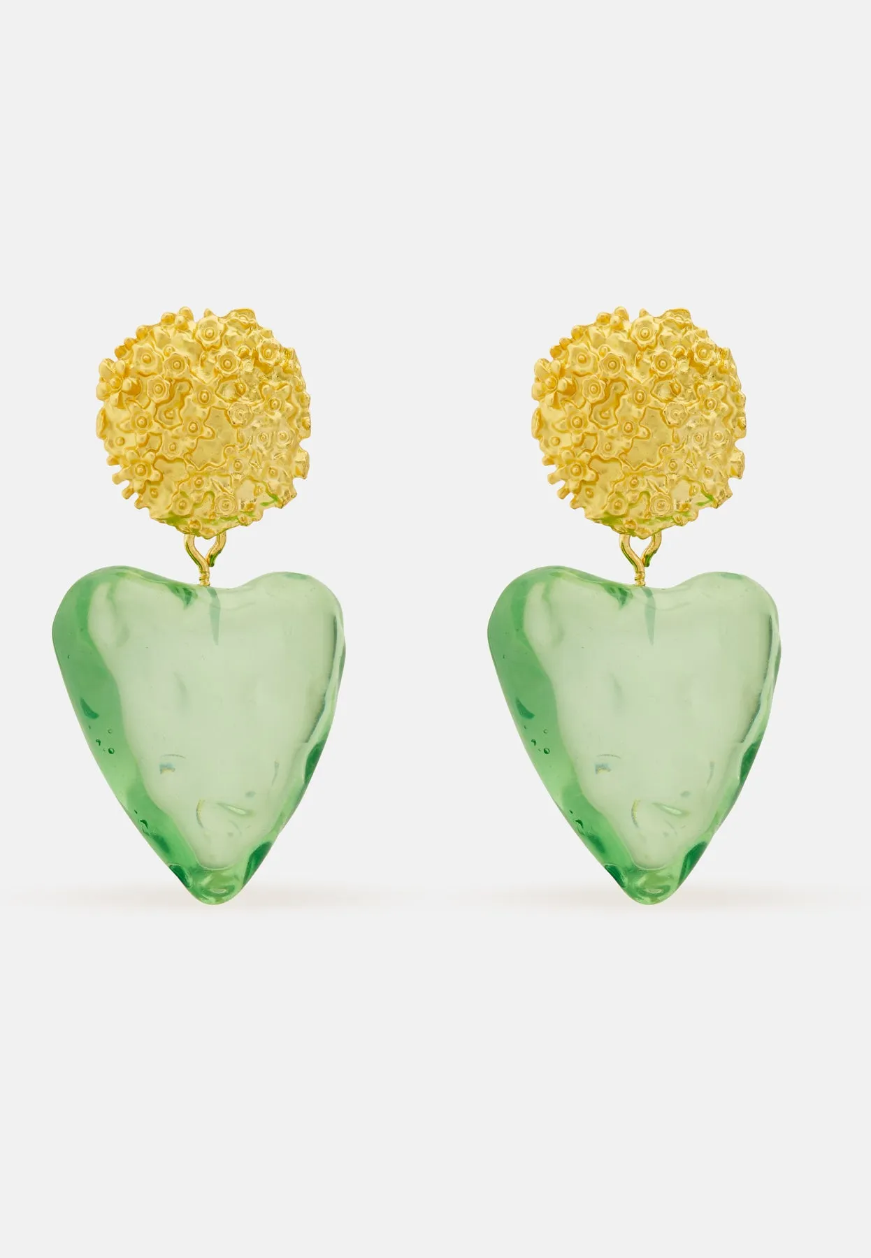 Fina Green Earrings