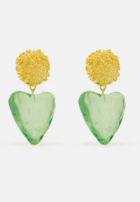 Fina Green Earrings
