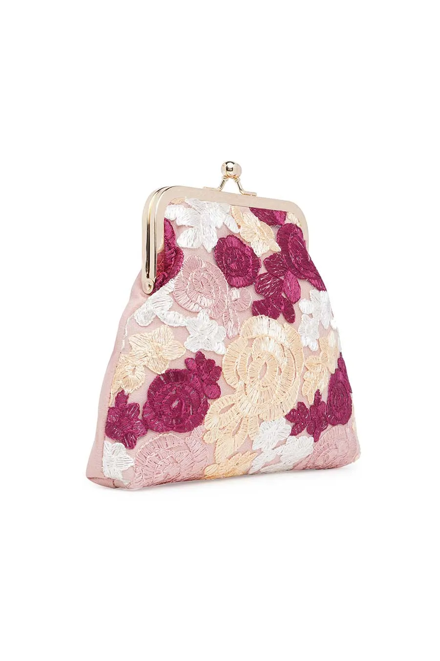 Floral Crochet Pouch Clutch
