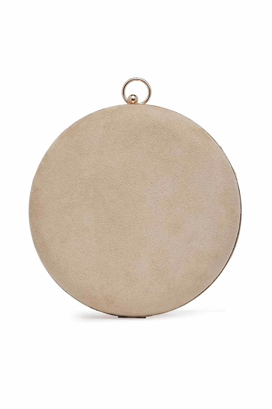 Floral Crochet Round Clutch
