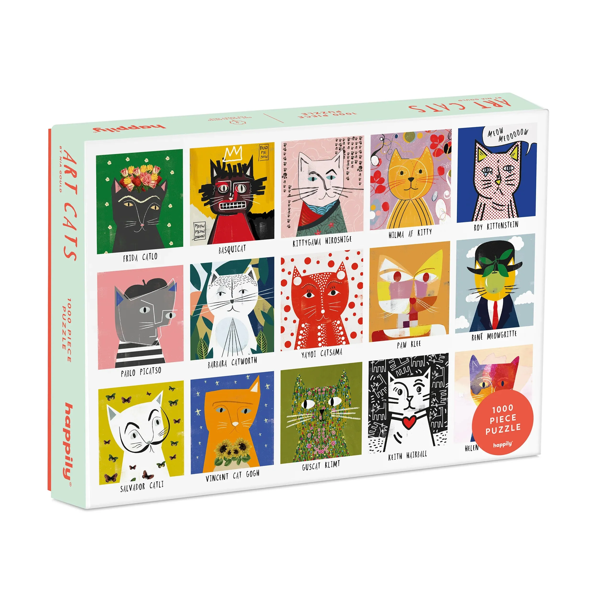 Happily Premium Jigsaw Puzzle Art Cats 1000pcs