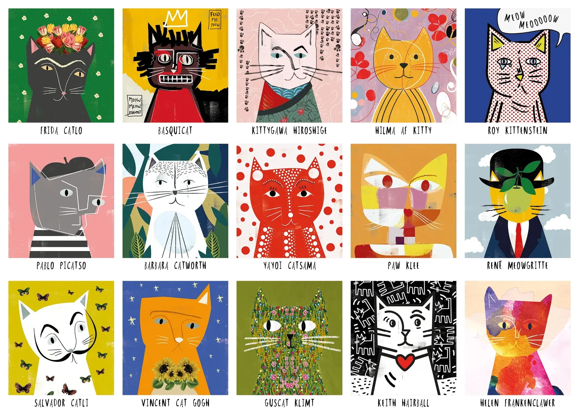 Happily Premium Jigsaw Puzzle Art Cats 1000pcs