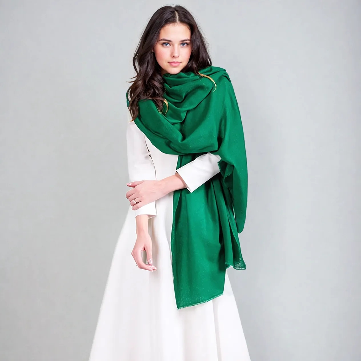 Julian 100% Ultra fine Pashmina cashmere Maya oversized scarf/ wrap/ shawl-More colours available