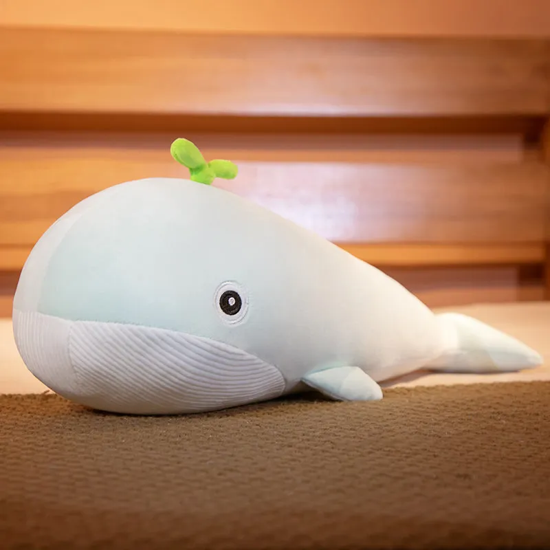 Kawaii Whimsical Whale Trio Plushies