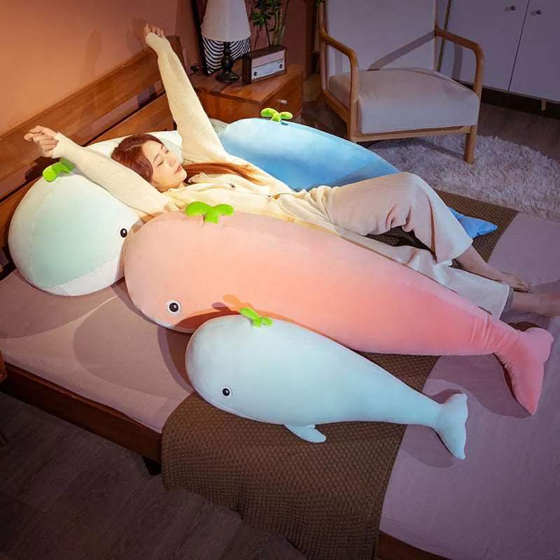 Kawaii Whimsical Whale Trio Plushies