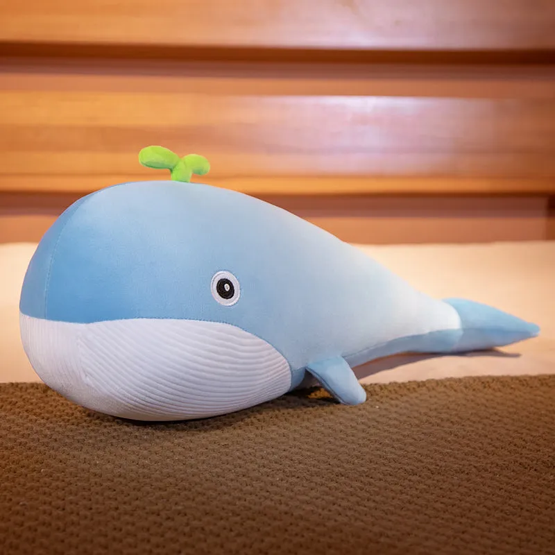Kawaii Whimsical Whale Trio Plushies