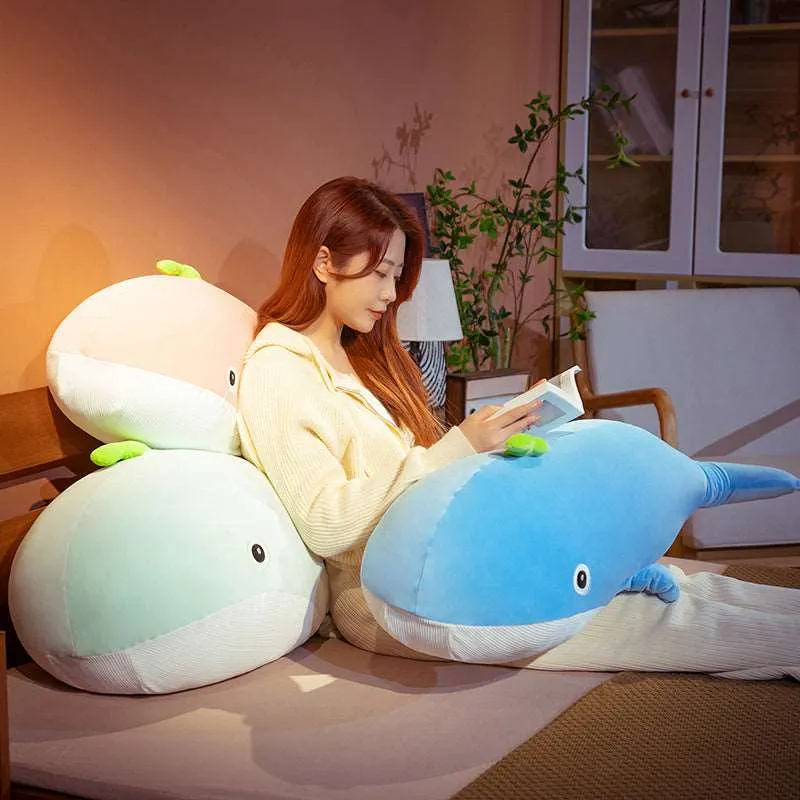 Kawaii Whimsical Whale Trio Plushies