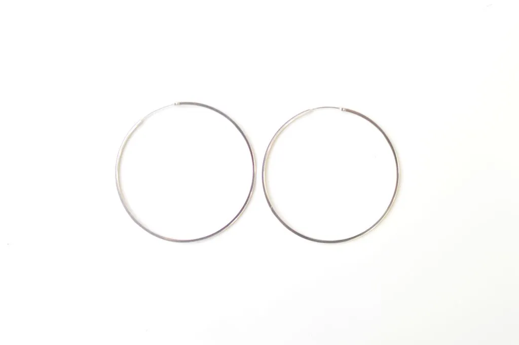 Large Classic Hoop Earrings
