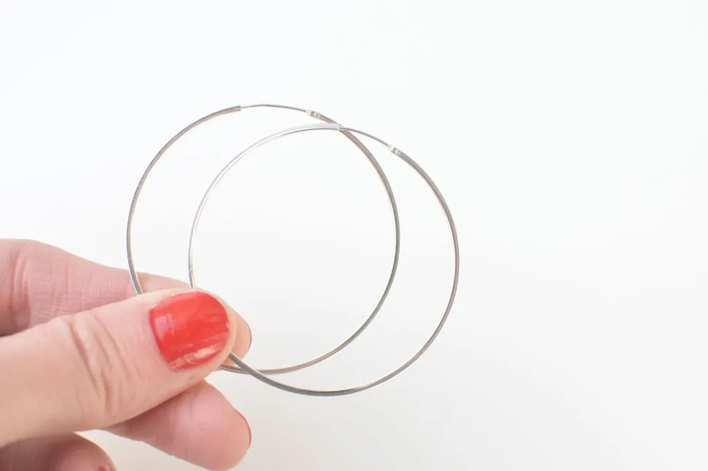 Large Classic Hoop Earrings