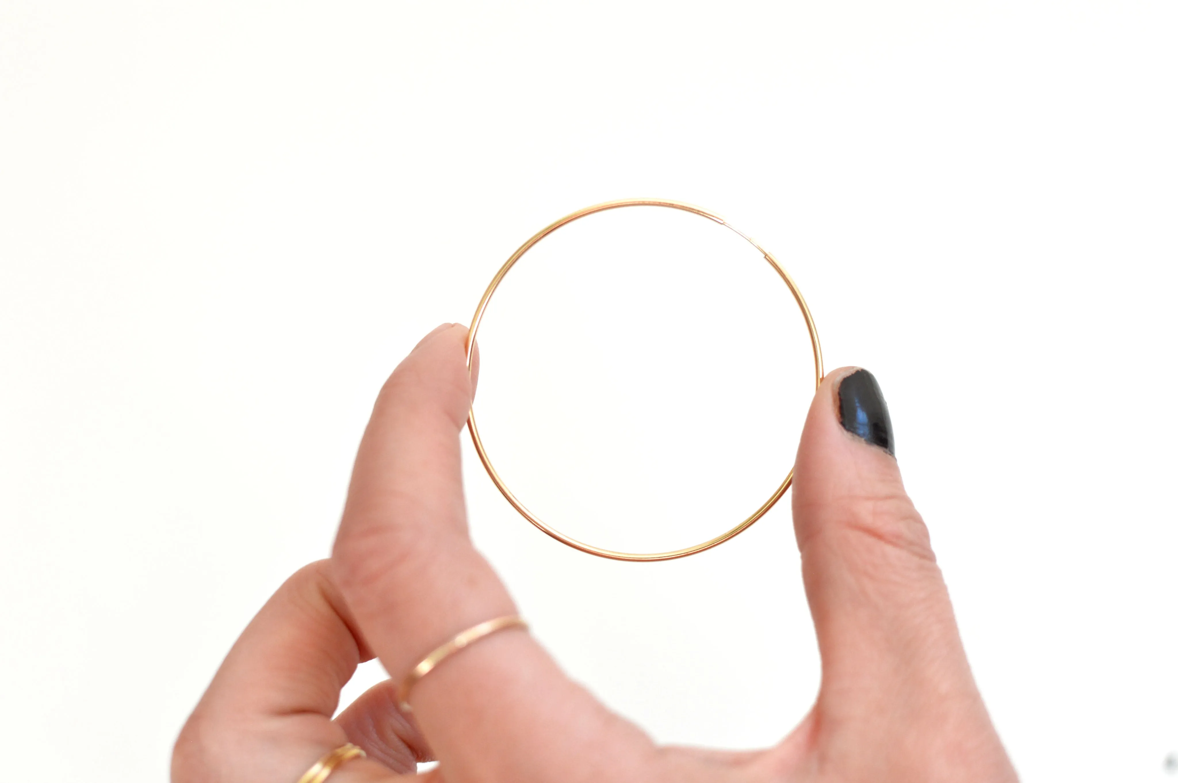 Large Classic Hoop Earrings