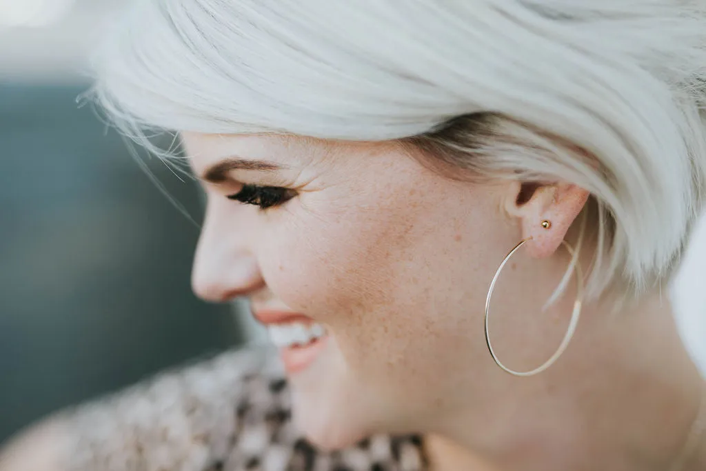 Large Classic Hoop Earrings