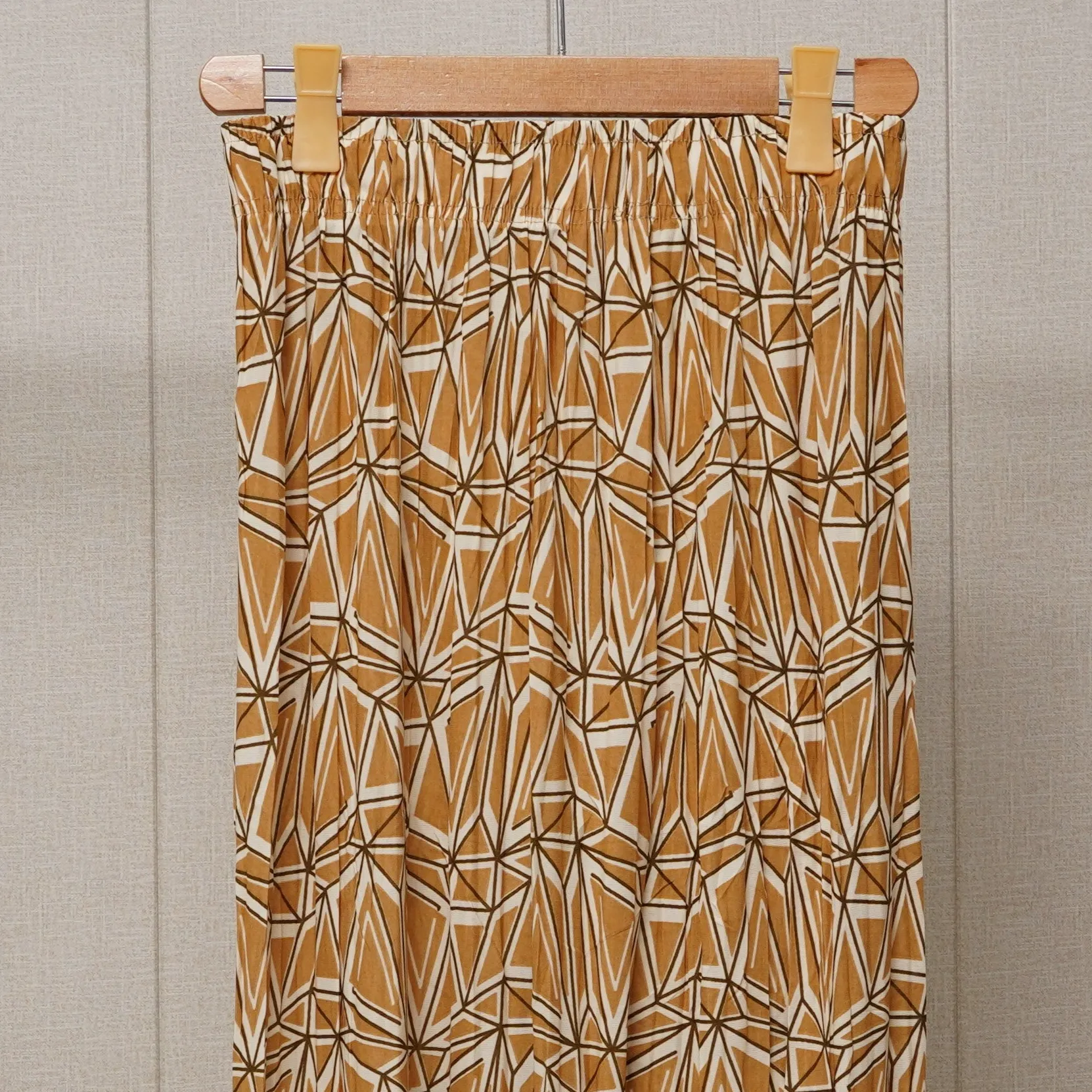 Peach Printed Linen Palazzo (PL005)
