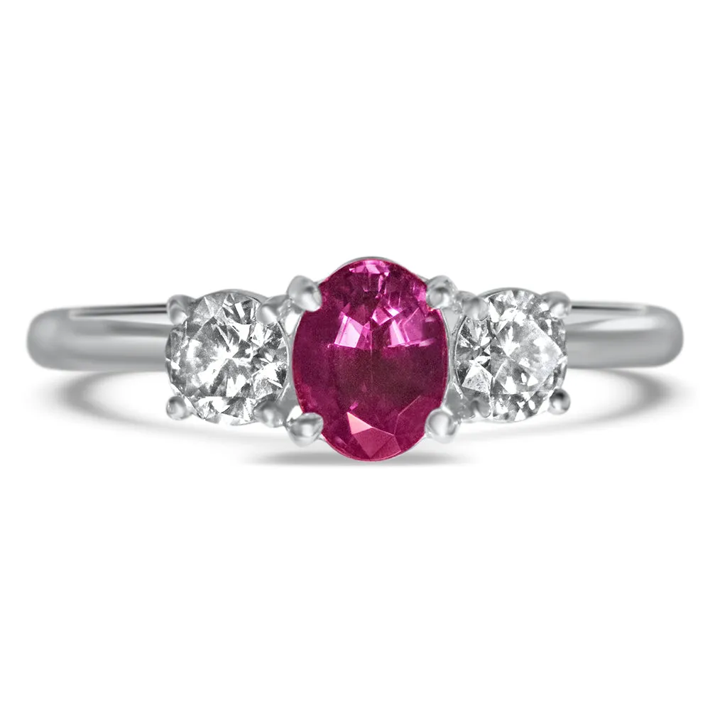 Refined Beauty - 14K White Gold Natural Alexandrite Ring