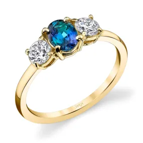 Refined Beauty - 14K Yellow Gold Natural Alexandrite Ring