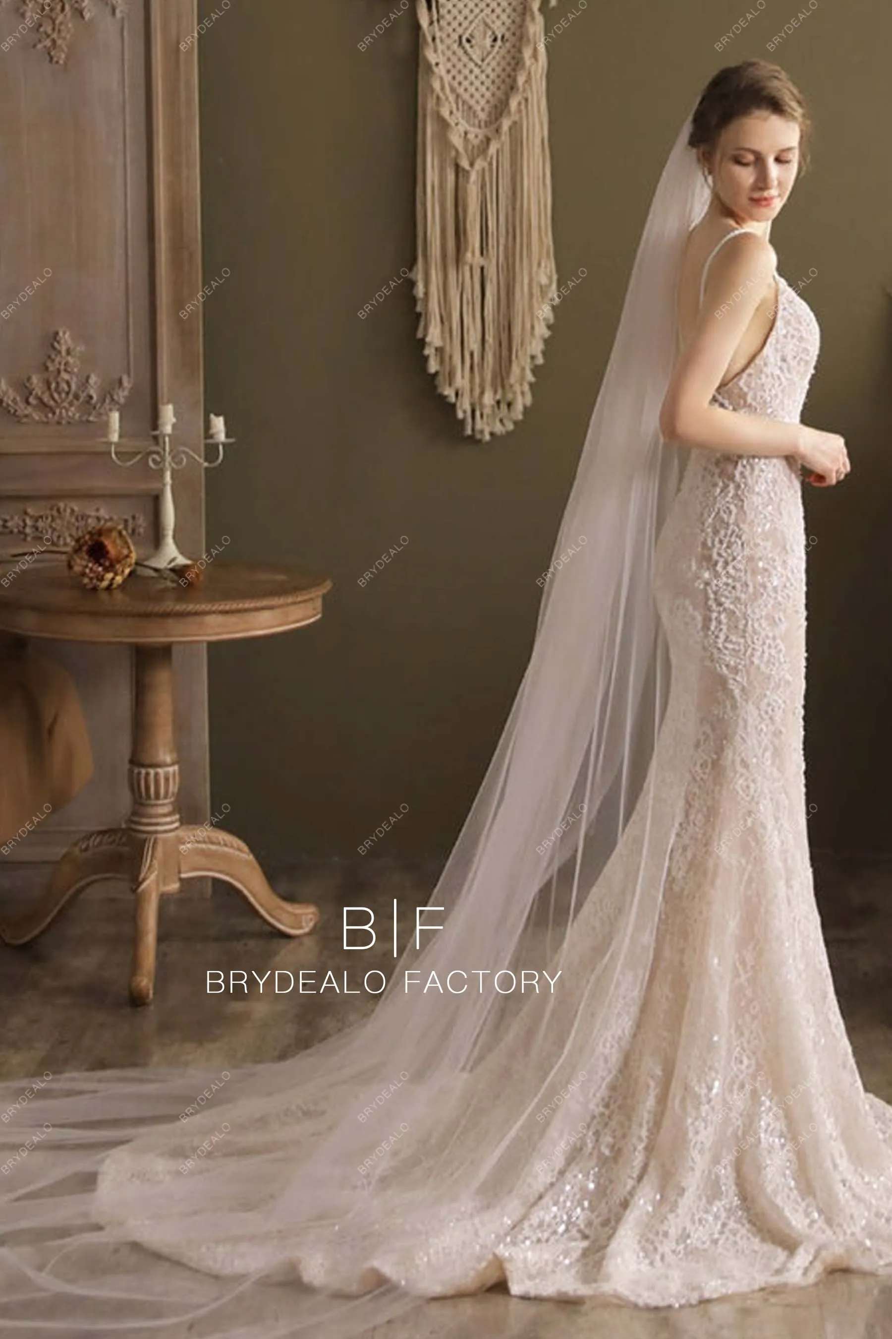 Refined Cathedral Length Bridal Veil