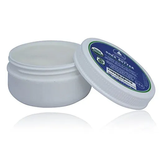 Refined Shea Butter - Certified Organic - Stark White - 3.75 oz Low Profile Jar