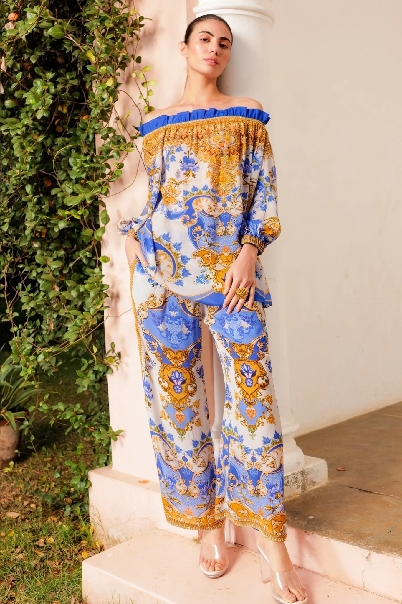 SANTORINI SUNRISE PALAZZO PANTS