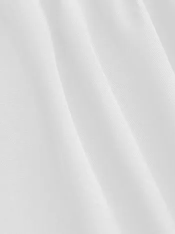 Solid elastic waist ruffle hem tiered hem midi skirt in white