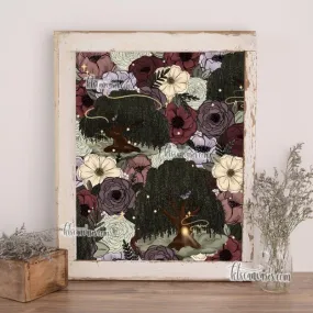 Whimsical Willow Florals Art Print