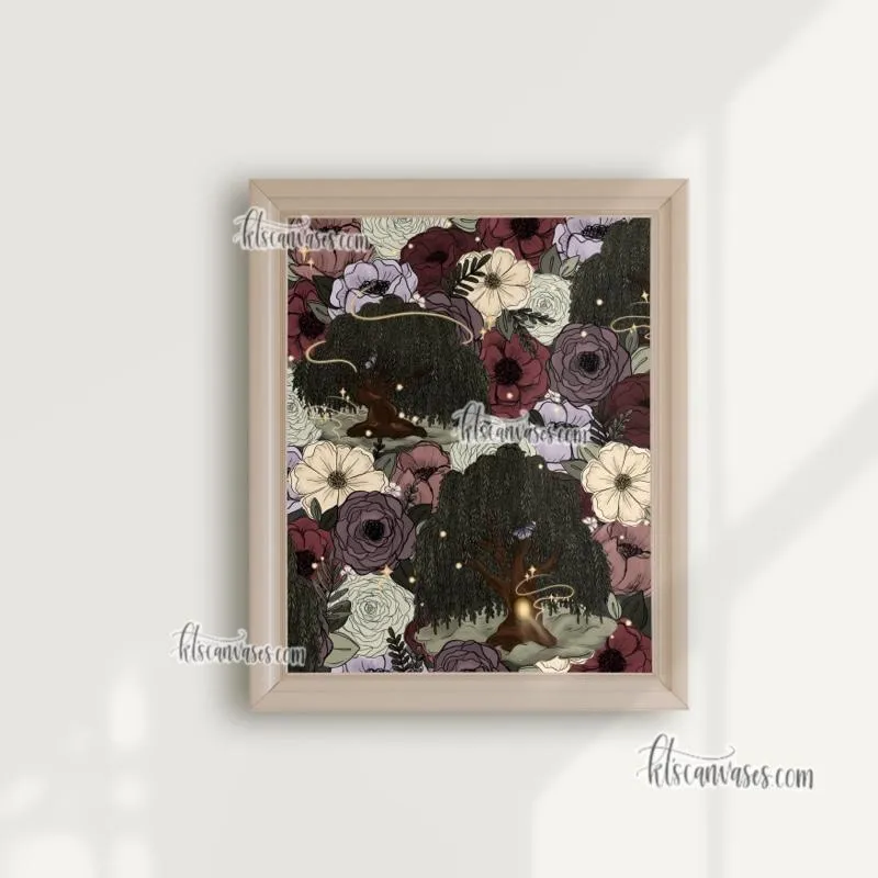 Whimsical Willow Florals Art Print