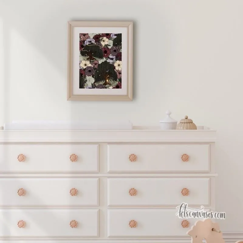 Whimsical Willow Florals Art Print