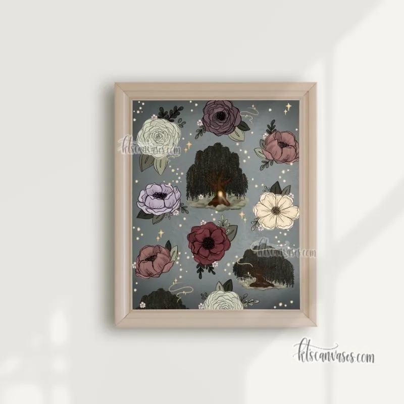 Whimsical Willow Pattern Art Print