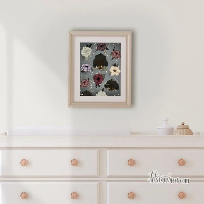 Whimsical Willow Pattern Art Print