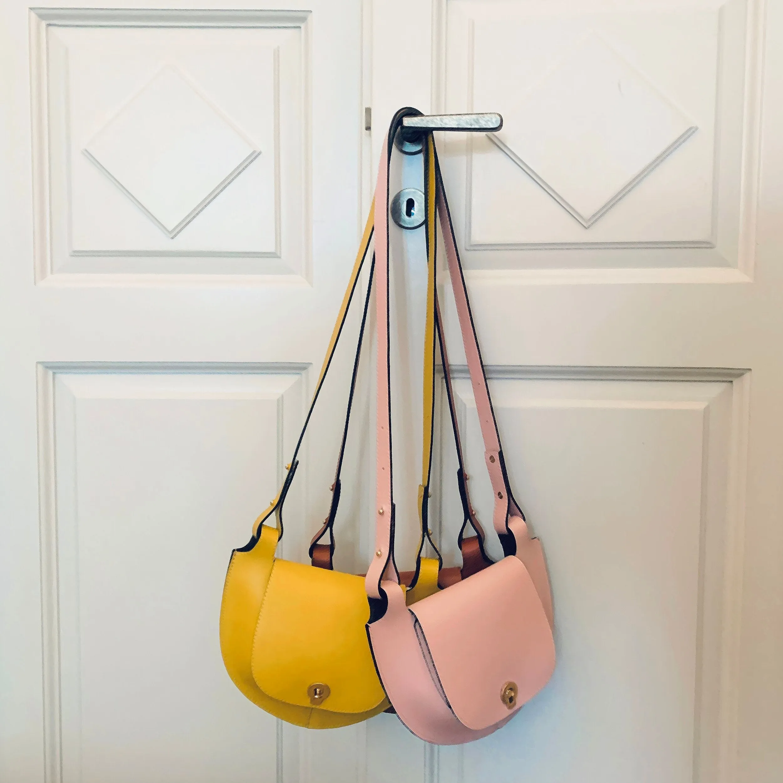 Yellow Satchel Clutch